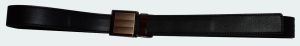 Men's belt leather dress Belt w/ auto Lock sliding buckle XL black belt #76 - Image 7
