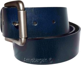Men's blue Leather Belt size 38 leather waist belt brand newLeather belt