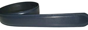 Men’s navy blue leather belt strap size L 38" leather strap brnd new strap only - Image 10