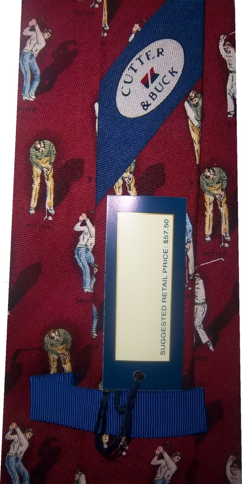 Men's tie, Designer ties Cutter & Buck tie100% Silk Tie New Neckwear Made in USA - Image 9