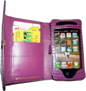 New BANANA REPUBLIC cell phone cell iPhone 4s case credit ATM ID card space new