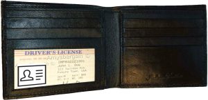 New Crocodile Skin Printed Leather man's bi fold wallet 2 bill slots 6 card 1 ID - Image 12