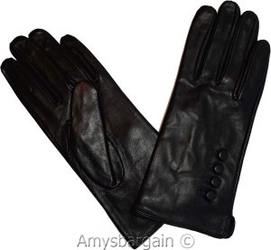 New Lovely women's Leather Gloves Winter Gloves warm Leather Gloves WoW BNWT +* - Image 4