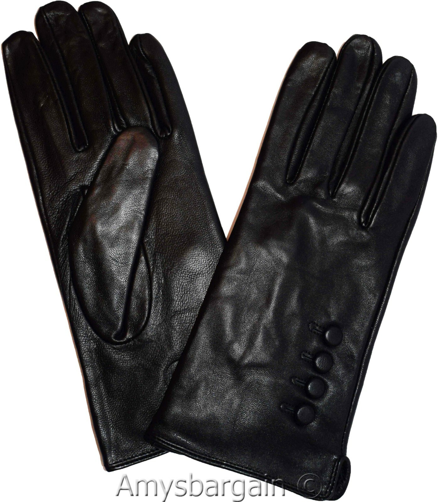 New Lovely women's Leather Gloves Winter Gloves warm Leather Gloves WoW BNWT +* - Image 5