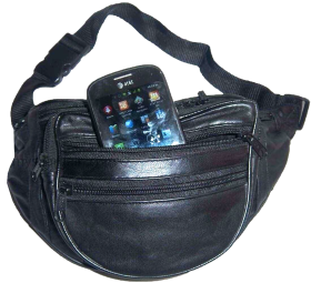 New Medium sized waist pouch. waist bag, leather bag, Fanny pack br new