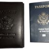 New USA Leather passport Cover, Case wallet credit ATM card case ID holder BNWT*