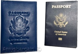 New USA Leather passport cover wallet Passport case credit card ID Holder new - Image 11