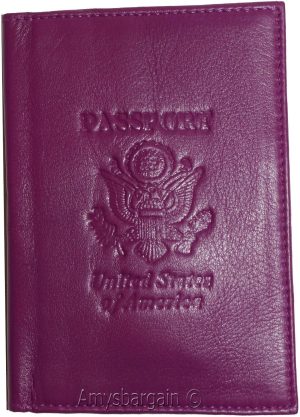 New USA Leather passport cover wallet Passport case credit card ID Holder new - Image 4
