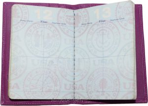 New USA Leather passport cover wallet Passport case credit card ID Holder new - Image 6