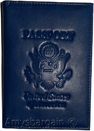 New USA Leather passport cover wallet Passport case credit card ID Holder new - Image 10