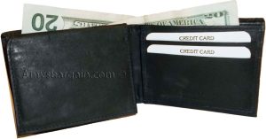 New style leather man's wallets 2 suede lined billfolds Credit card ID spaces bn - Image 6