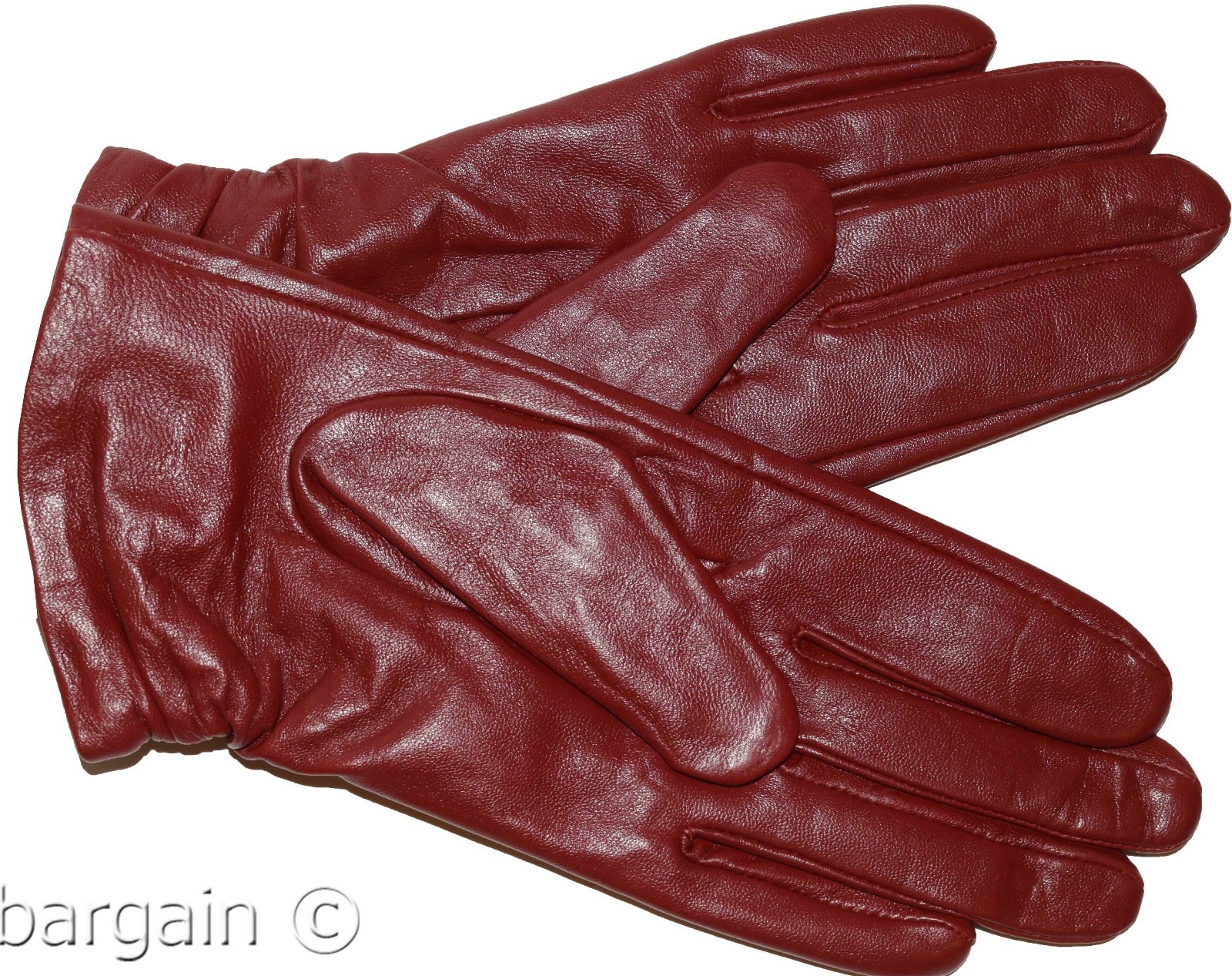New women's Leather Gloves, Winter Gloves, Unbranded New Red Warm Leather Gloves - Image 11
