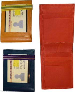 RFID Men's wallet, Genuine leather wallet, Bi-fold wallet 8 credit card Photo ID - Image 5