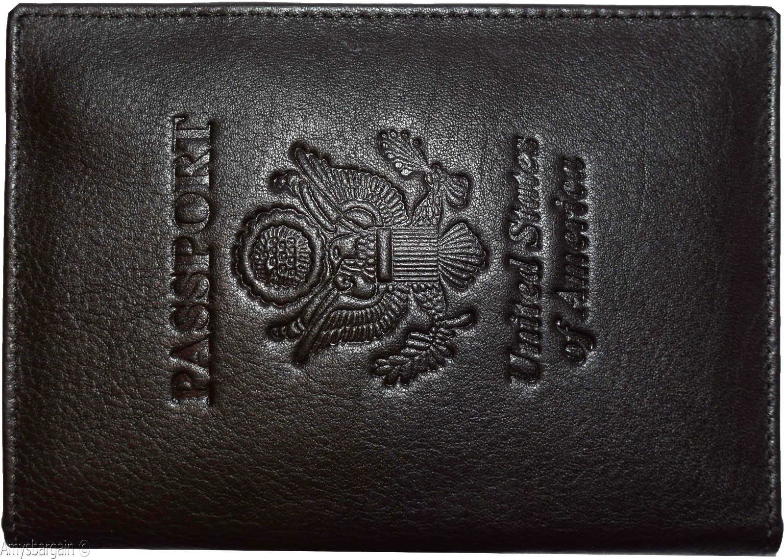RFID passport case leather passport cover USA leather passport holder - Image 3