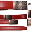 Real Leather Men’s Belt (M) Automatic lock. Dress & Casual belt. Fashion belt