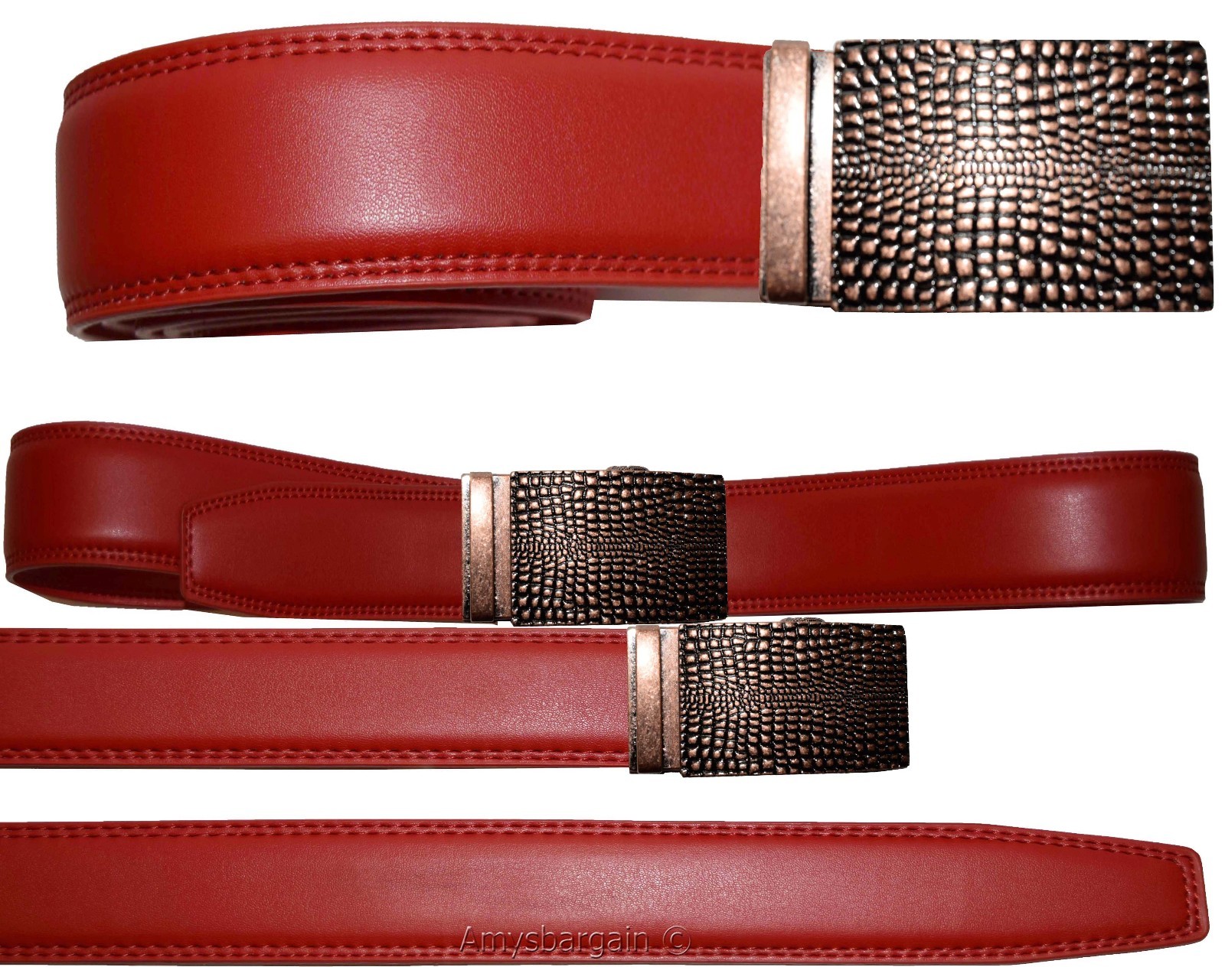 Real Leather Men’s Belt (M) Automatic lock. Dress & Casual belt. Fashion belt - Image 12