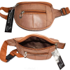 Small leather waist pouch waist bag leather bag fanny pack up to 38 adjustable