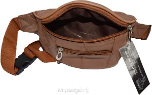 Small leather waist pouch waist bag leather bag fanny pack up to 38 adjustable - Image 12