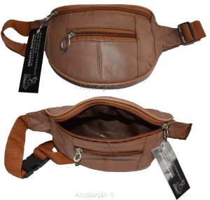 Small leather waist pouch waist bag leather bag fanny pack up to 38 adjustable - Image 13