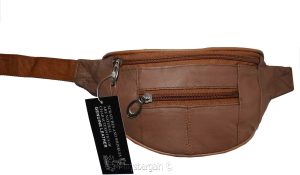 Small leather waist pouch waist bag leather bag fanny pack up to 38 adjustable - Image 5