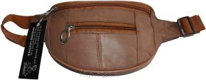 Small leather waist pouch waist bag leather bag fanny pack up to 38 adjustable - Image 8