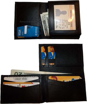 Man’s Leather Wallet Trifold wallet New Genuine Leather Billfold wallet 7 cards - Image 14