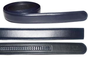 mens replacement leather waist belts waistband new auto-lock strap only upto 50" - Image 18