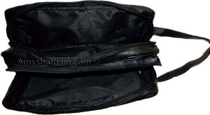 Women/Man's Large Leather Grooming bag Cosmetic Make up case toiletry case BNWT - Image 11