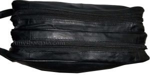 Women/Man's Large Leather Grooming bag Cosmetic Make up case toiletry case BNWT - Image 3