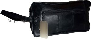 Women/Man's Large Leather Grooming bag Cosmetic Make up case toiletry case BNWT - Image 5