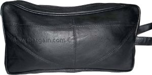 Women/Man's Large Leather Grooming bag Cosmetic Make up case toiletry case BNWT - Image 6