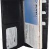 Women/Men's Leather Checkbook Wallet, 3 bill pockets 9 credit card ID case new
