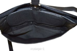 Women's Bag, Ladies handbag, Leather Black hand bag purse leather Pocketbook BN - Image 11