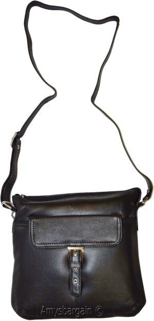 Women's Bag, Ladies handbag, Leather Black hand bag purse leather Pocketbook BN - Image 12