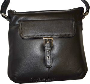 Women's Bag, Ladies handbag, Leather Black hand bag purse leather Pocketbook BN - Image 13