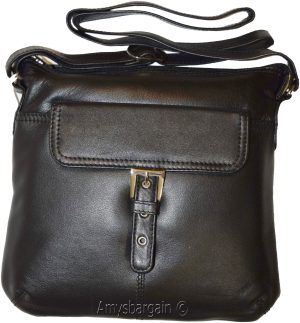 Women's Bag, Ladies handbag, Leather Black hand bag purse leather Pocketbook BN - Image 3