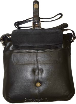 Women's Bag, Ladies handbag, Leather Black hand bag purse leather Pocketbook BN - Image 4