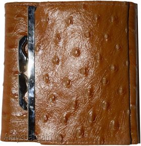 Women’s Ostritch Leather wallet Ladies wallet change purse cards bills ID new
