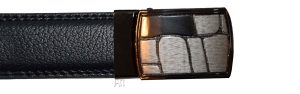Women's belt. 30" Genuine Leather Dress/Casual Belt Quick lock. Track Line belt - Image 3