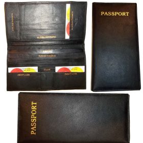 Womens leather Oorganizer checkbook passports credit cards bills leather wallet