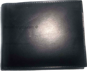 lot of 3 new men's soft leather black billfold wallet 9 credit card 2 id new - Image 12