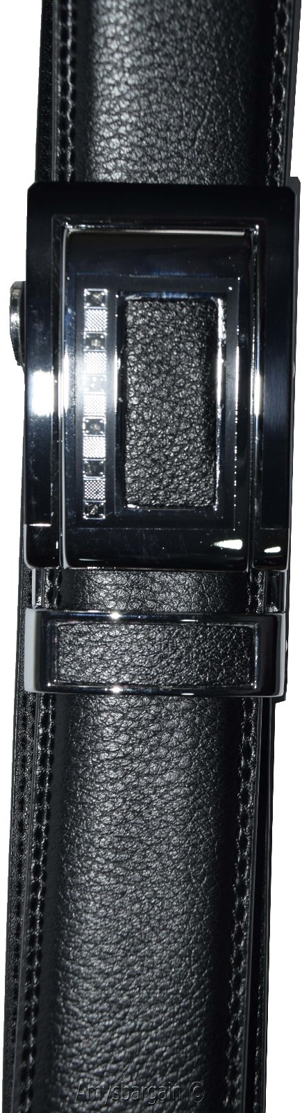 men's belt, leather dress belt, auto lock belt up to 46” quick lock belt br new - Image 5