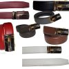 men's belt leather dress belt automatic lock men's leather belt up to 50" 7860