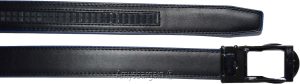 mens blue replacement leather waist belts waistband new auto-lock Buckle XL - Image 6
