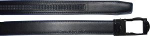 mens blue replacement leather waist belts waistband new auto-lock Buckle XL - Image 7