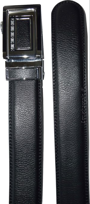 men's leather dress/casual belt auto lock buckle size 43-46" new me3n's belt - Image 5