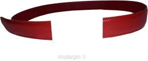mens replacement leather waist belts waistband new auto-lock strap only upto 50" - Image 3