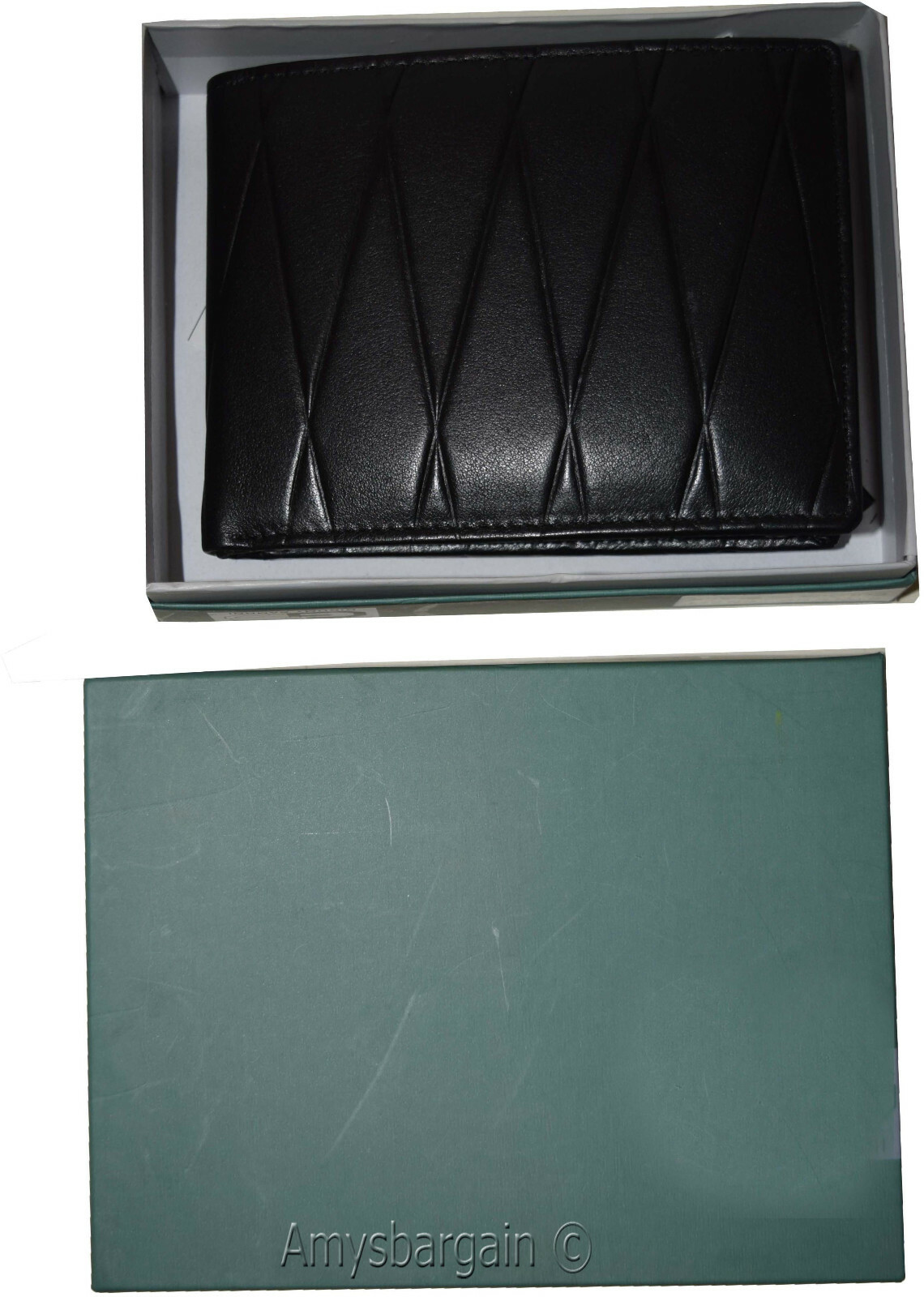 men's wallet rfid genuine leather wallet bifold wallet 12 credit card new in box - Image 12