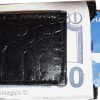 money clip crocodile skin printed leather credit card/bills fits all types bills