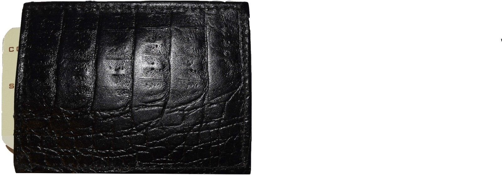 money clip crocodile skin printed leather credit card/bills fits all types bills - Image 8